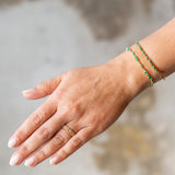 Suzanne Kalan | 18k Baguette and Princess Cut Emerald and Diamond Bracelet