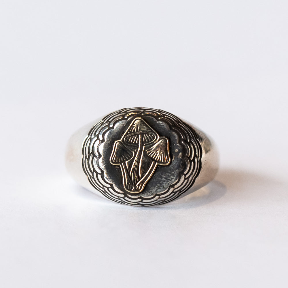 Mushroom Signet Ring