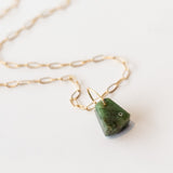 Emerald and Diamond Mini Chunk Charm