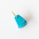 Sleeping Beauty Turquoise and Diamond Mini Chunk Charm