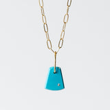 Sleeping Beauty Turquoise and Diamond Mini Chunk Charm