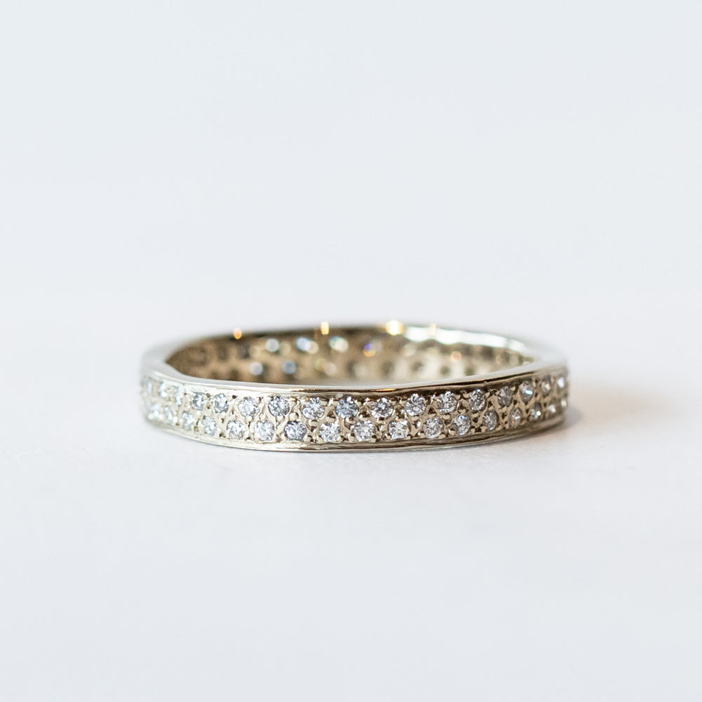 Satomi Kawakita Beaded bandリング/18k/7号 Textured Square Band, Satomi Kawakita