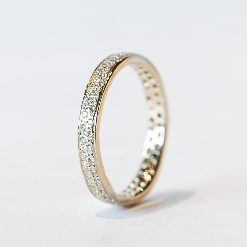 Satomi Kawakita | White Diamond Double Eternity Band