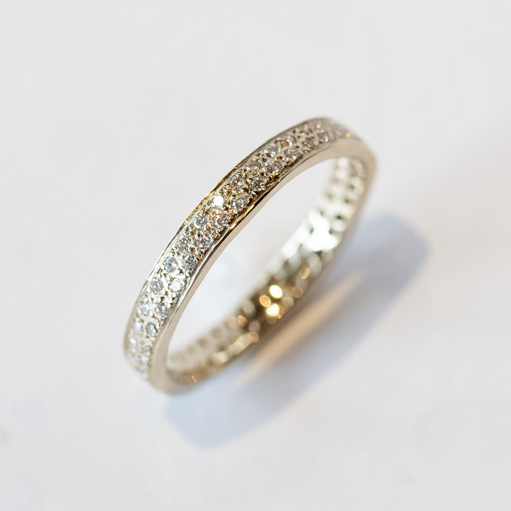 Satomi Kawakita | White Diamond Double Eternity Band