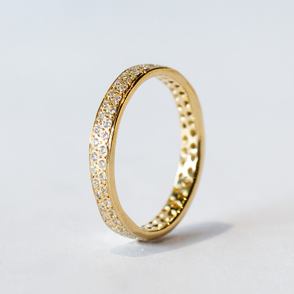 Satomi Kawakita | White Diamond Double Eternity Band