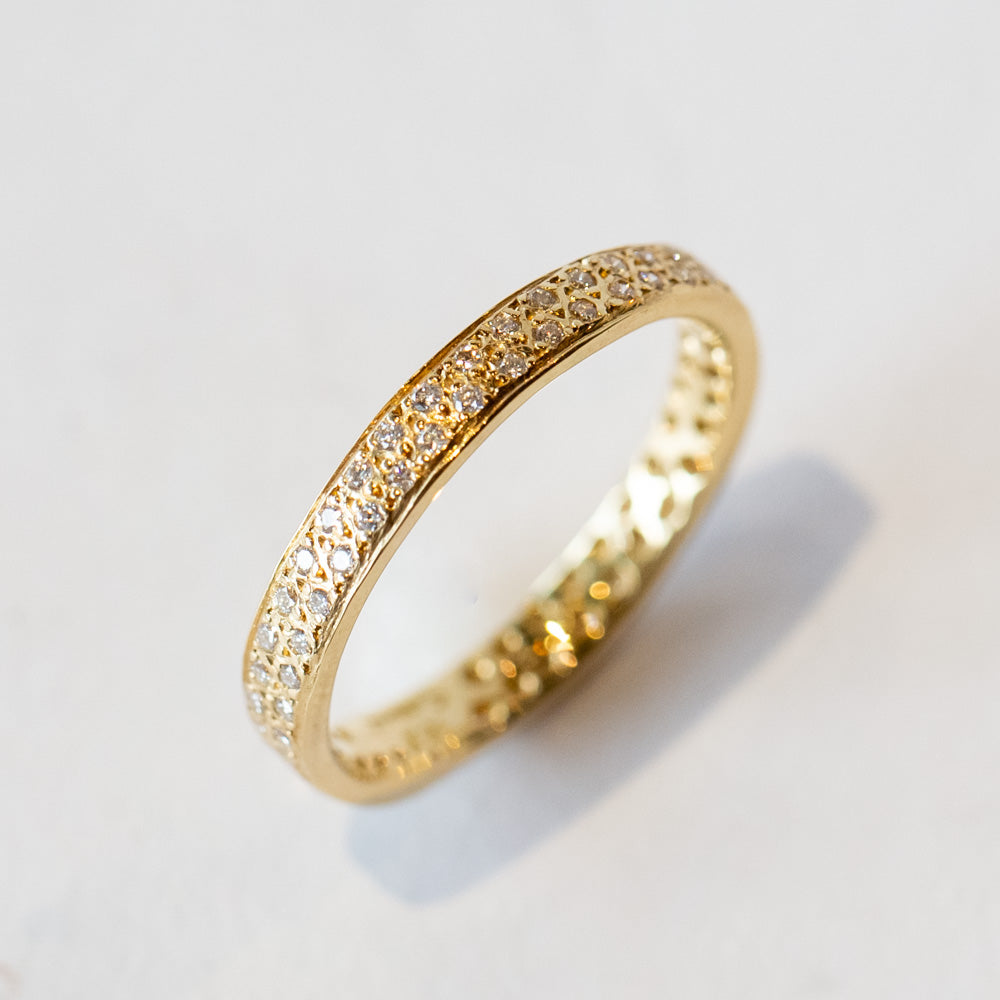 Satomi Kawakita | White Diamond Double Eternity Band