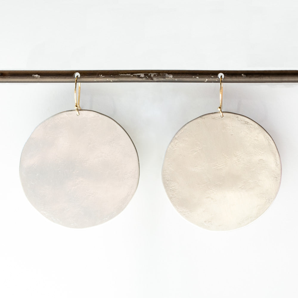 Sarah McGuire | Large Paper Moon Disc Earrings