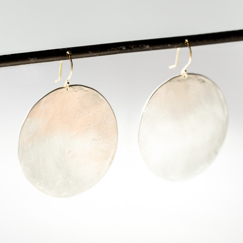 Sarah McGuire | Large Paper Moon Disc Earrings