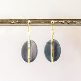 Sarah McGuire | Small Two Tone Mod Oval Earrings