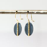 Sarah McGuire | Small Two Tone Mod Oval Earrings