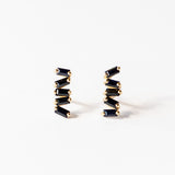 Suzanne Kalan | 18k Black Sapphire Fireworks Stud Earrings