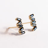 Suzanne Kalan | 18k Black Sapphire Fireworks Stud Earrings