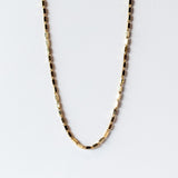Suzanne Kalan | 18k Thin Block Chain Necklace