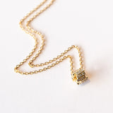 Suzanne Kalan | 18k Infinite Pave Diamond Mini Rondelle Necklace
