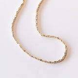Suzanne Kalan | 18k Linear Half Diamond Tennis Necklace