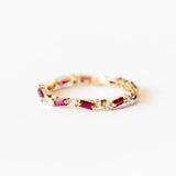 Suzanne Kalan | 18k Ruby and Diamond Fireworks Eternity Band