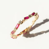 Suzanne Kalan | 18k Ruby and Diamond Fireworks Eternity Band