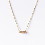 Suzanne Kalan | 18k Pave Diamond Block Chain Necklace