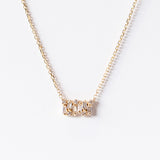 Suzanne Kalan | 18k Small Shimmer Diamond Bar Necklace