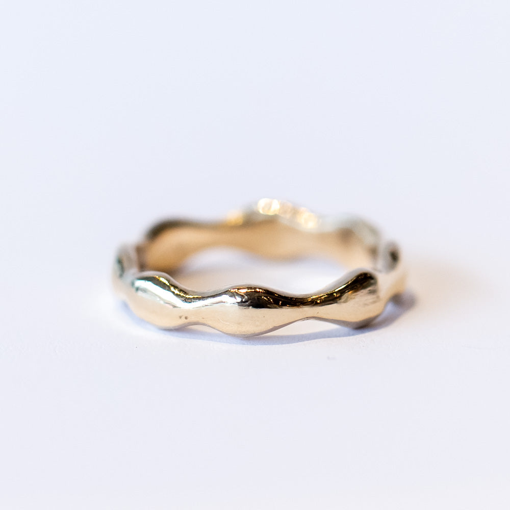 Gold Ripple Band