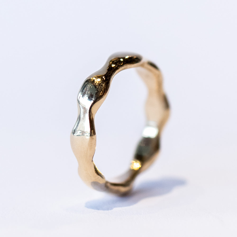 Gold Ripple Band