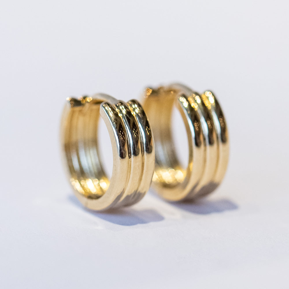 Triptych Hoop Earrings