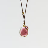 Pink Tourmaline Necklace with Pink Tourmaline Dangle