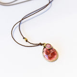 Pink Tourmaline Necklace with Pink Tourmaline Dangle