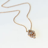 Suzanne Kalan | 18k Princess Cut Diamond Cluster Necklace