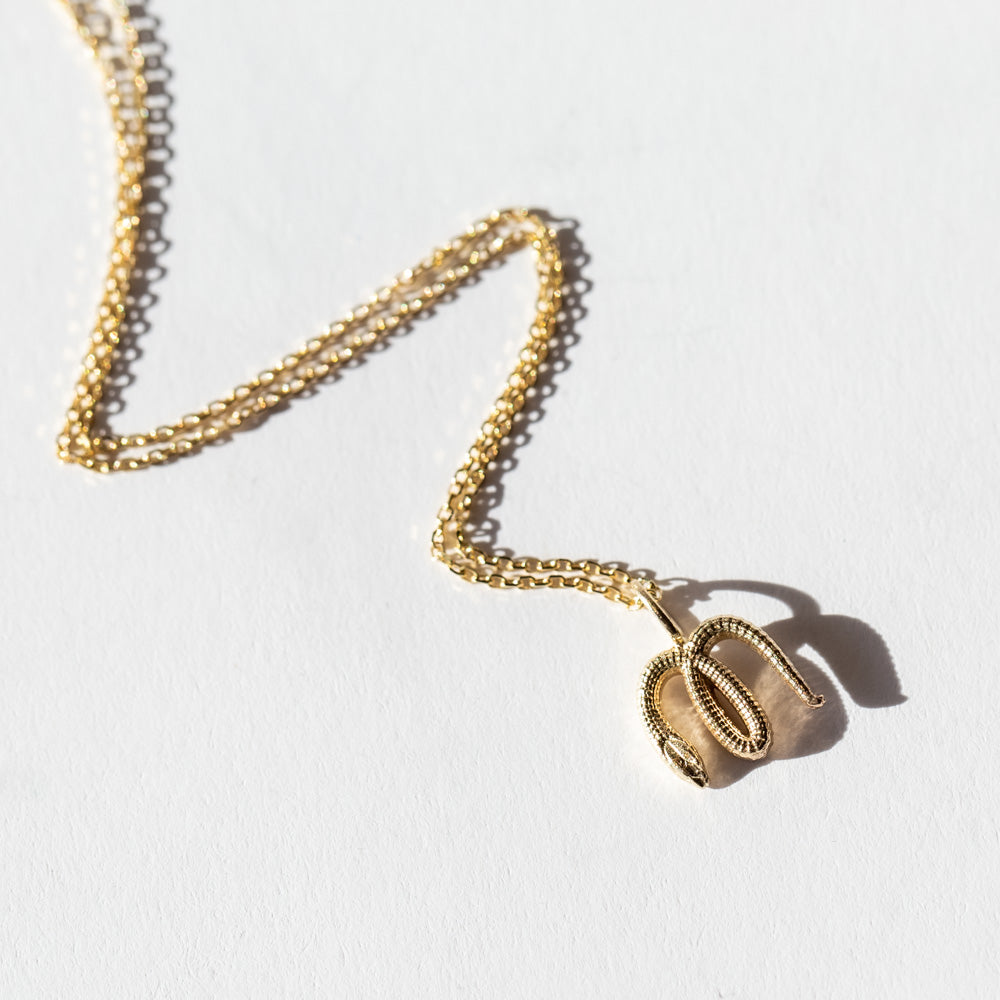 Nagini Letter Pendant Necklace