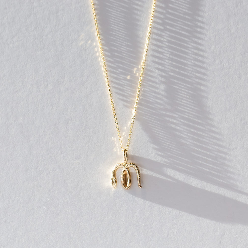 Nagini Letter Pendant Necklace