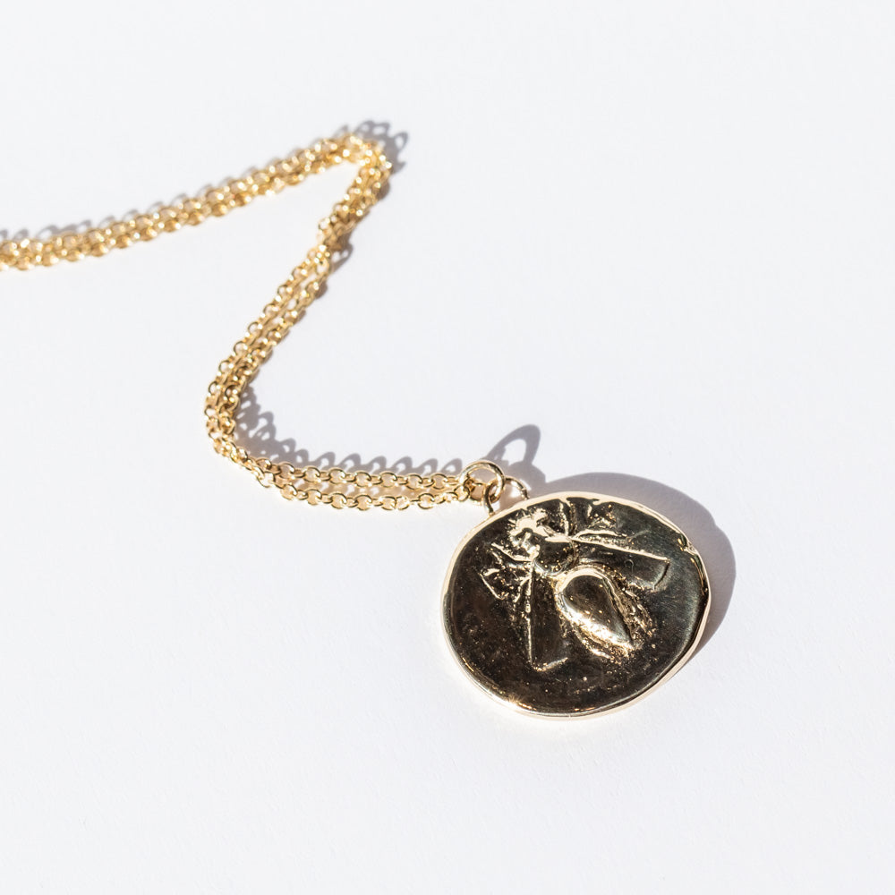 Bee Coin Necklace
