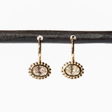 Diamond Scallop Earrings