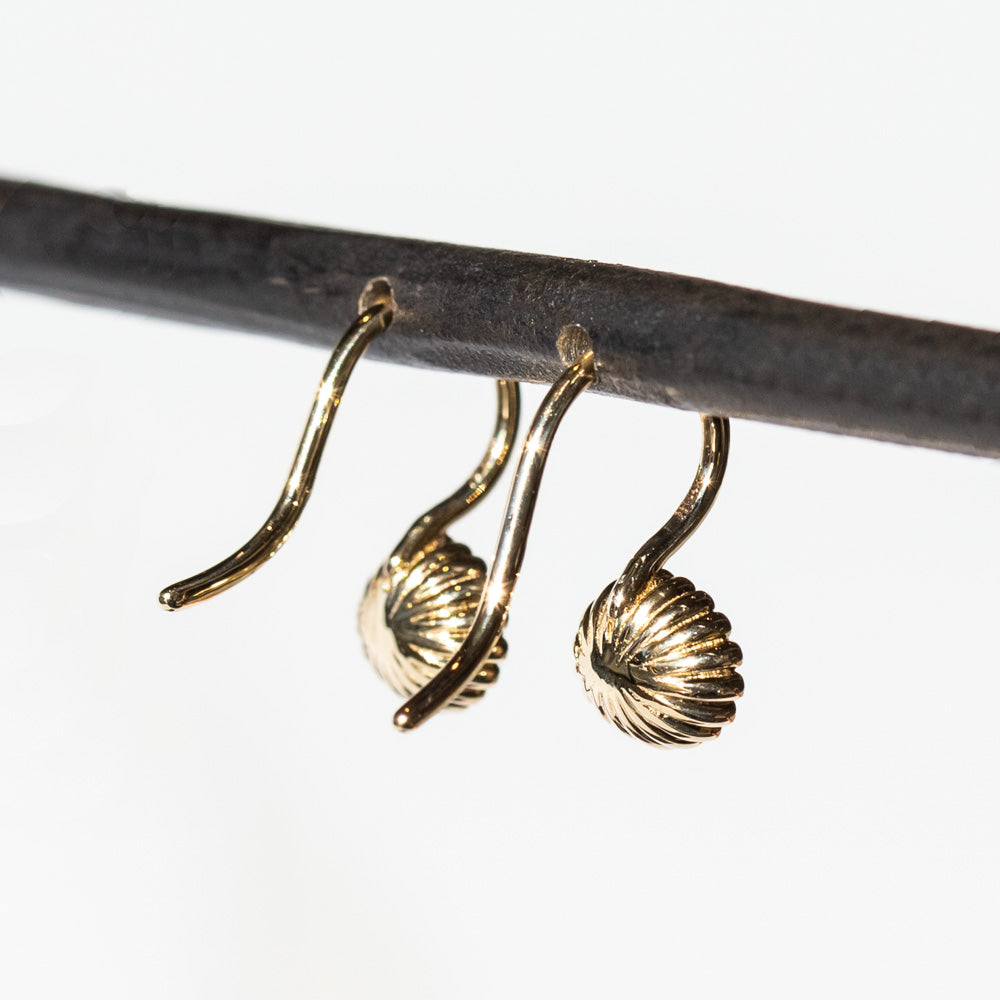 Diamond Scallop Earrings