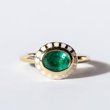 Emerald Tulip Ring