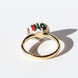 Emerald Tulip Ring