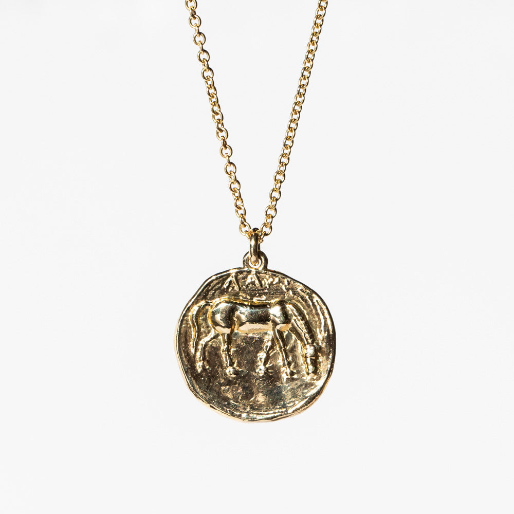 Kathryn Bentley | Horse Greek Coin Necklace – LAPIS