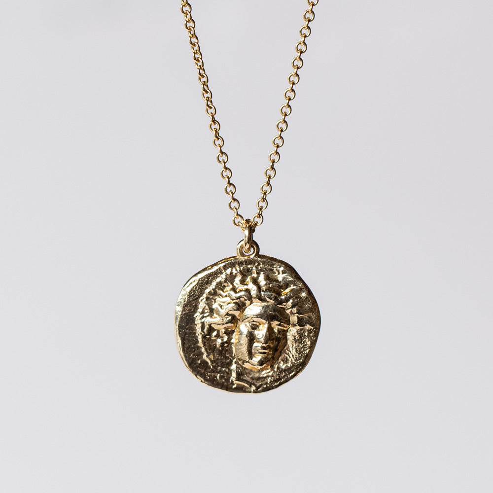 Kathryn Bentley | Horse Greek Coin Necklace – LAPIS