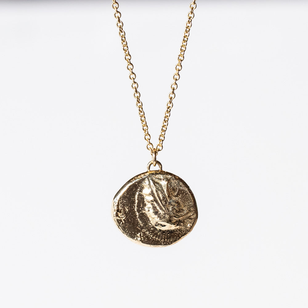 Owl of Athena Coin Necklace