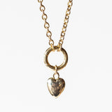 Small Gold Heart Mama Charm