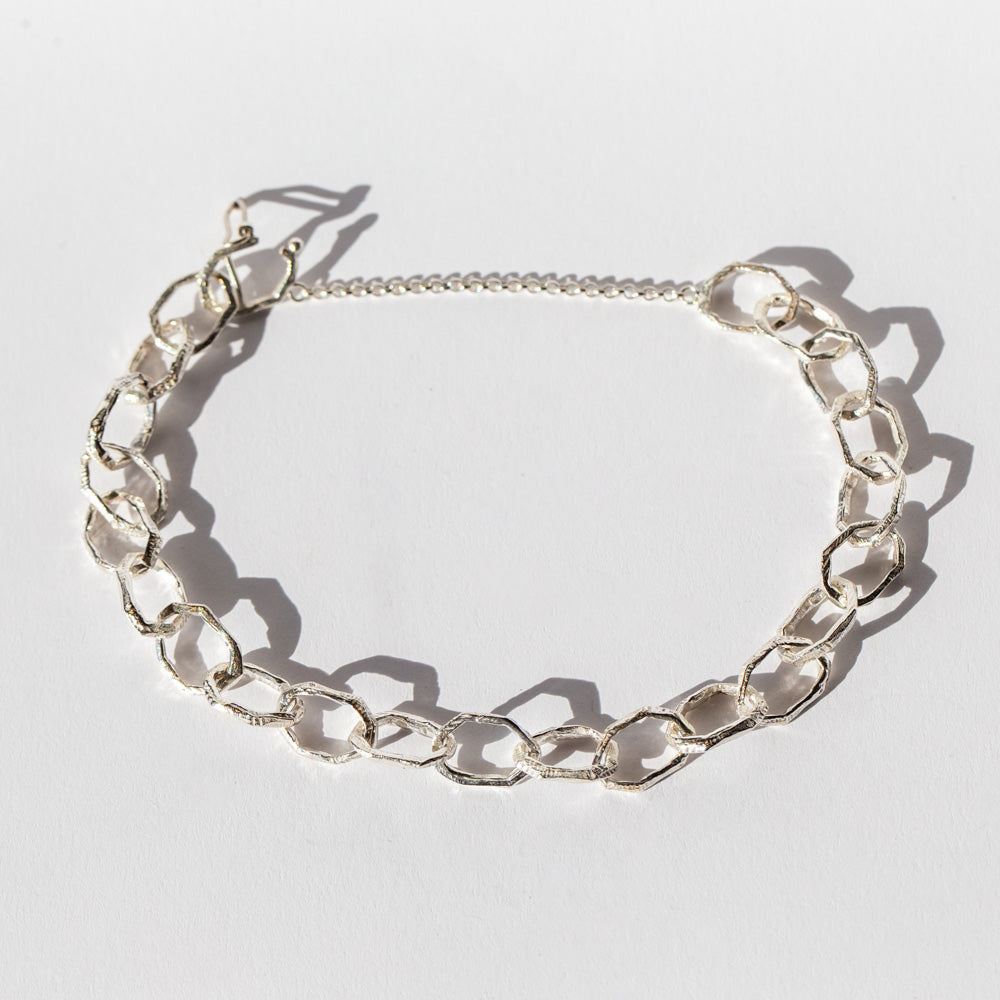 Handcarved Small Link Chain Bracelet