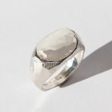 Wide Hand Carved Signet Ring