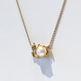 Ruth Tomlinson | Baguette Diamond Encrusted Pearl Necklace