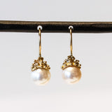 Ruth Tomlinson | Diamond Encrusted Pearl Drop Earrings