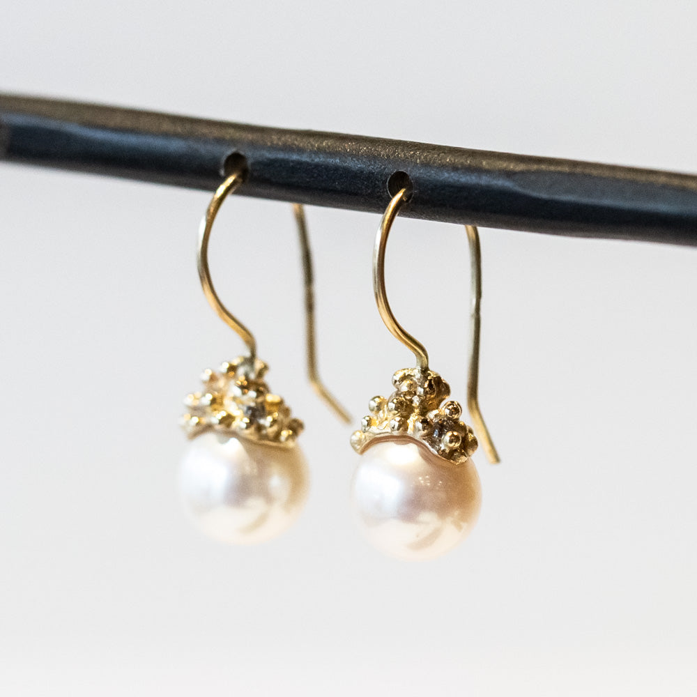 Ruth Tomlinson | Diamond Encrusted Pearl Drop Earrings