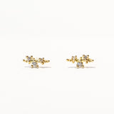Diamond Encrusted Stud Earrings