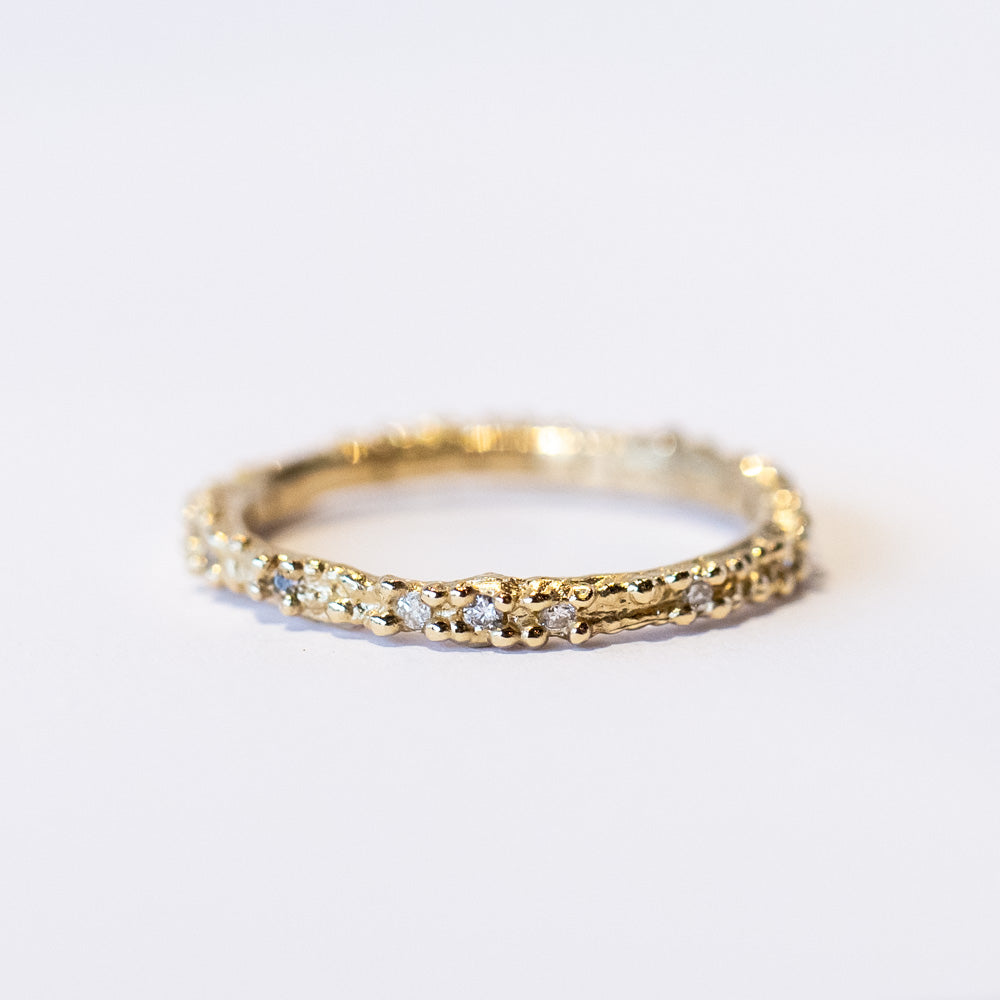 Double Beaded Diamond Band