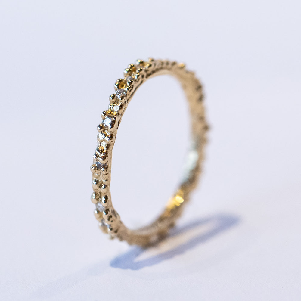 Double Beaded Diamond Band