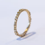 Double Beaded Diamond Band