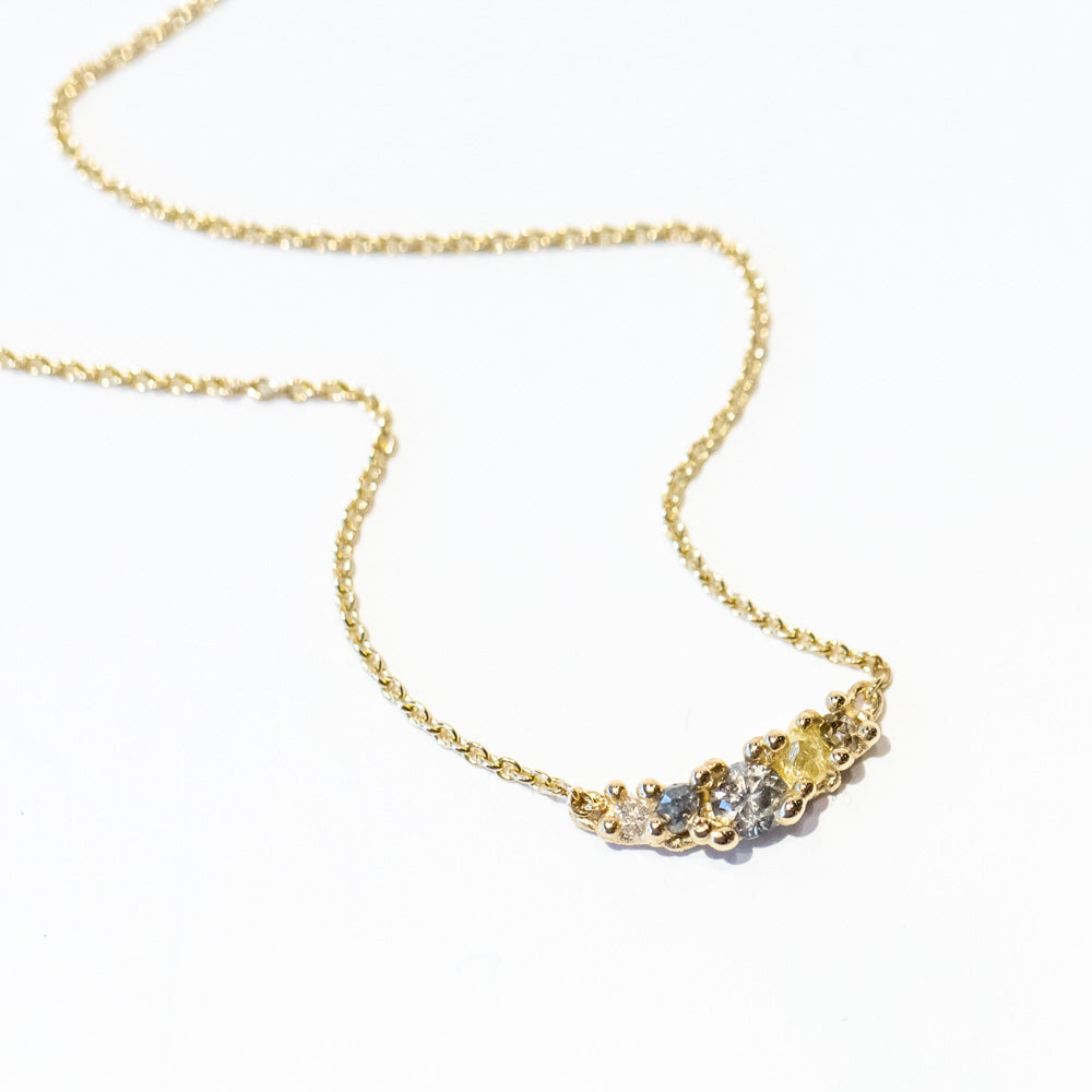 Ruth Tomlinson | Mixed Diamond Bar Necklace